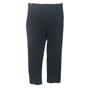 SPANX Women's Size 1X Black Pull-On Pant High Waist Straight Leg Stretch Ponte